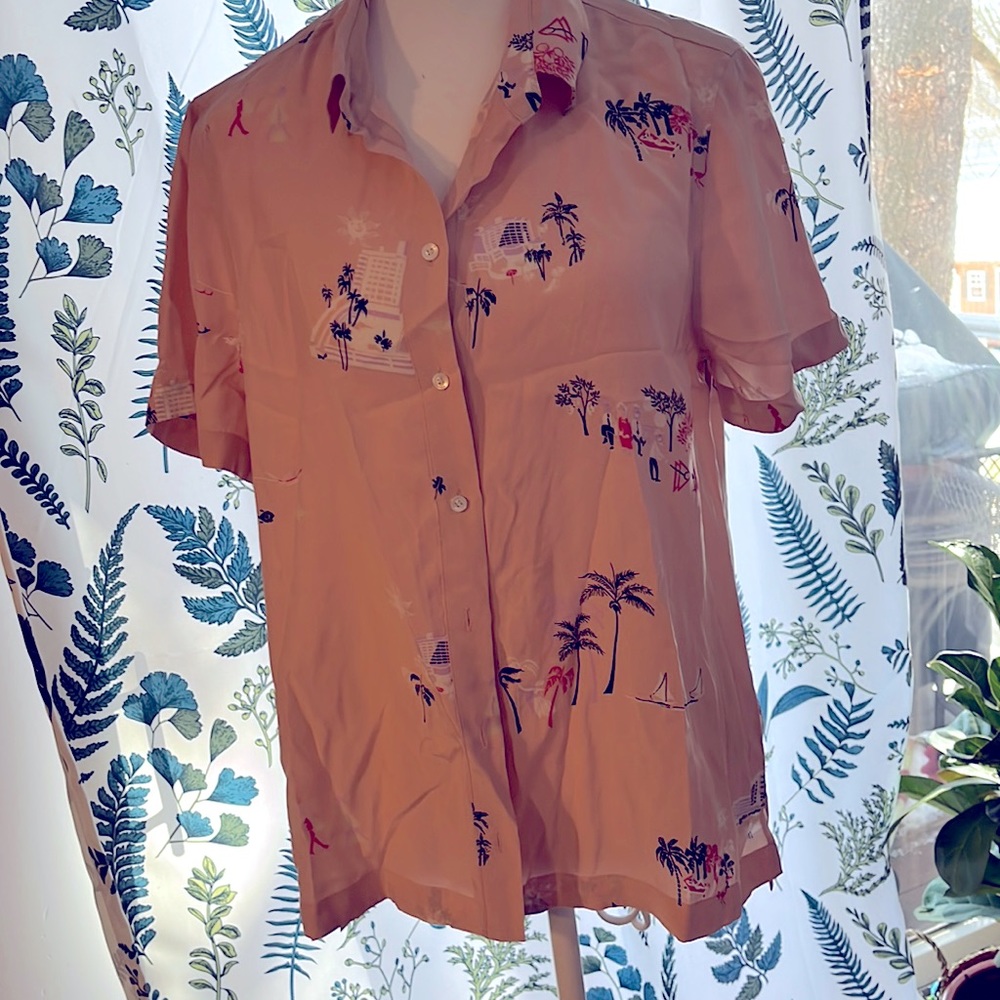 J Crew vintage silk top.